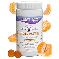 Sugar-Free Magnesium Gummies - 400MG per Serving - Citrate Magnesium Calming Chews for Better Sleep, Relaxation, Vegan, Gelatin-Free, Gluten-Free, Non-GMO - for Adults and Kids (240 Count)