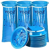 YGDZ Vomit Bags Disposable, 15 Pack Emesis Bags Disposable Barf Bags Throw Up Bags, Nausea for Travel Motion Sickness, Vomit Bags for Car, Aircraft, Kids, 1000ml