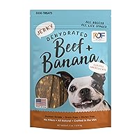 Premium Dog Treats | 100% Human Grade | USA Made | Grain Free | Beef and Banana, 5 oz.