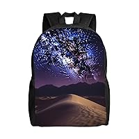 Laptop Backpack 16.1 Inch with Compartment Night in the desert Laptop Bag Lightweight Casual Daypack for Travel