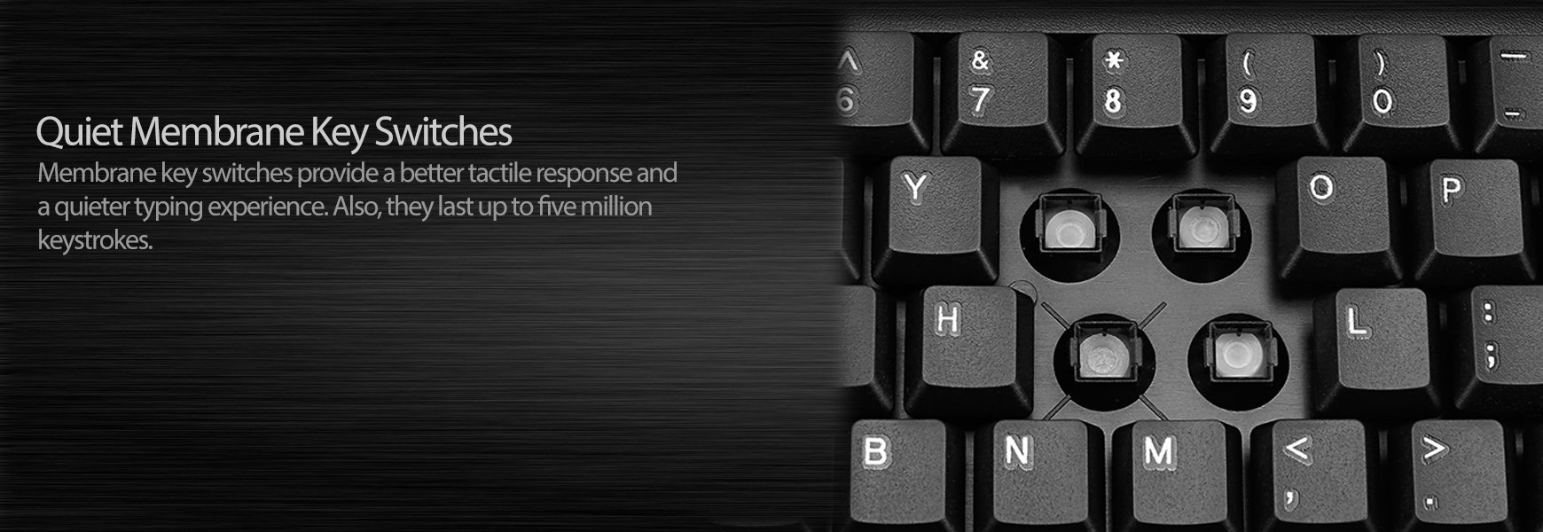 Adesso WKB-1330CB - Wireless Keyboard and Mouse Combo, Desktop Keyboard, Ambidextrous Mouse, Multimedia Hotkeys, Long Battery Life with USB Nano Receiver for Desktop/PC/Windows XP/7/8/10,Black