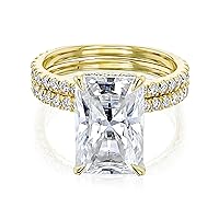 Kobelli 5.4 ct tw Reiss Moissanite and Lab Diamond Bridal Set