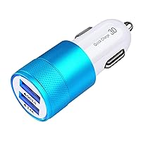 Fast Car Charger, Quick Charging 5.4A/30W Phone USB Car Charger Adapter Rapid Plug 2 Port Cigarette Lighter Charger Flush Compatible Samsung Galaxy S23 S22 S21 S20 Ultra S10e S10 S9 S8 Note, iPhone