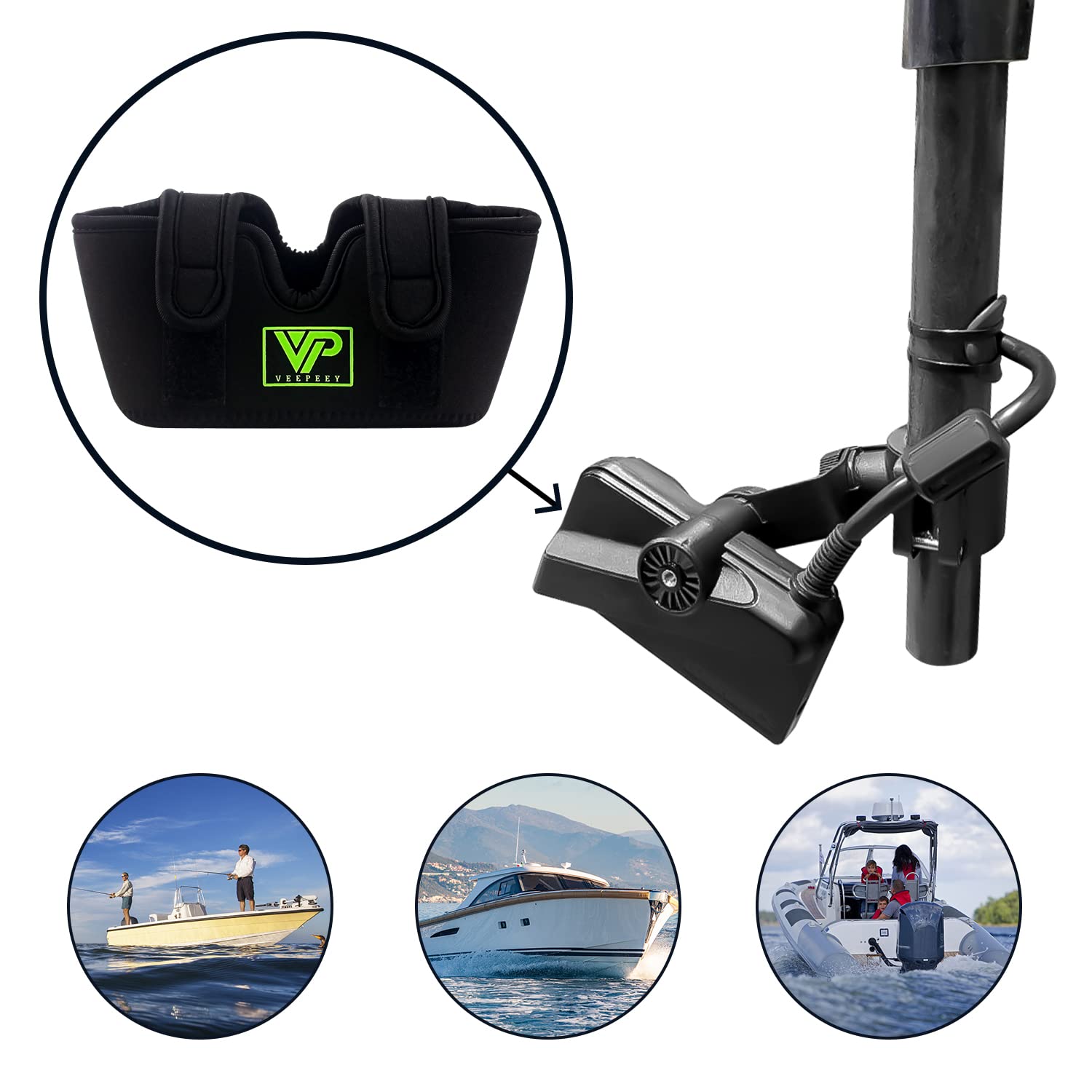 Transducer Cover, Veepeey livescope Cover fit Garmin lvs34 Transducer Lowrance, Travel Transducer Cover Great for Travel to Protect Your Pricey Transducer