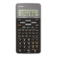 Sharp EL-531TH Scientific Calculator with D.A.L. Input Battery Operated Silver grey