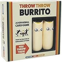 Throw Throw Burrito de Exploding Kittens: juego de cartas para todas las edades, divertido y familiar al estilo dodgeball.