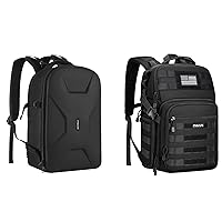 MOSISO Waterproof Hardshell Camera Backpack & Tactical Camera Bag, DSLR/SLR/Mirrorless Photography Camera Bag with Tripod Holder&15-16 inch Laptop Compartment Compatible with Canon/Nikon/Sony, Black