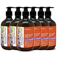 Natural Solution Himalayan Pink Salt Moisturizing Hand Wash, Formulated with Lavender Oil, Relaxing & Purifying Natural Liquid Soap, 14 oz Each (6 Pack), 84 Fluid Ounces