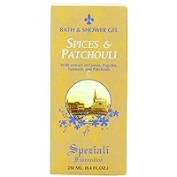 Bath/Shower Gel, Spice and Patchouli, 8.4 Ounce