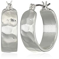 Nine West Women's Silver Small Hoop Earrings