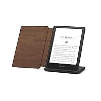 Kindle Paperwhite Signature Edition including Kindle Paperwhite (32 GB) - Agave Green - Without Lockscreen Ads, Cork Cover - Dark, and Wireless Charging Dock