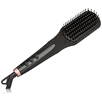 amika Polished Perfection Straightening Brush, Black