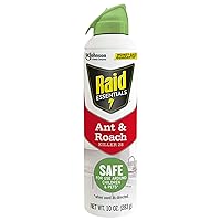 Essentials Ant & Roach Killer Aerosol Spray, Child & Pet Safe, Kills Insects Quickly, for Indoor Use, 10 oz