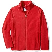 Amazon Essentials Boys and Toddlers' Polar Fleece Full-Zip Mock Jacket-Discontinued Colors