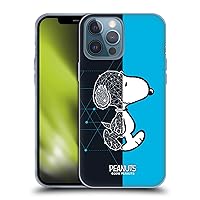 Head Case Designs Officially Licensed Peanuts Snoopy Geometric Halfs and Laughs Soft Gel Case Compatible with Apple iPhone 13 Pro Max