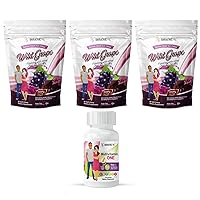 BariatricPal 90-Day Bariatric Vitamin Bundle (Multivitamin ONE 1 per Day! Capsule with 18mg Iron and Calcium Citrate Soft Chews 500mg with Probiotics - Wild Grape)