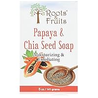 Bar Soap Papaya & Chia Seed Moisturizing & Exfoliating, 5 Oz