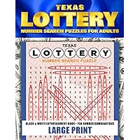 TEXAS LOTTERY: Number Search Puzzles For Adults Seniors and Teens