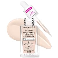 Bare Focus Skin Tint, 5% Niacinamide Enriched, Buildable Sheer Lightweight Coverage, Natural Radiant Finish, Hyaluronic & Vitamin Hydration Boost, Cruelty-Free & Vegan - Peach Ivory