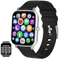 1.7'' Phone Smart Watch Answer/Make Calls, Fitness Watch with AI Control Call/Text, Android Smart Watch for iPhone Compatible, Full Touch Smartwatch for Women Men, Heart Rate/Sleep Monitor Watch
