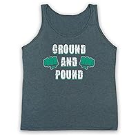 Men's Ground and Pound MMA Fighting Slogan Tank Top Vest