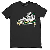 4 Pine Green Design Printed Shoe Sandwich Sneaker Matching T-Shirt