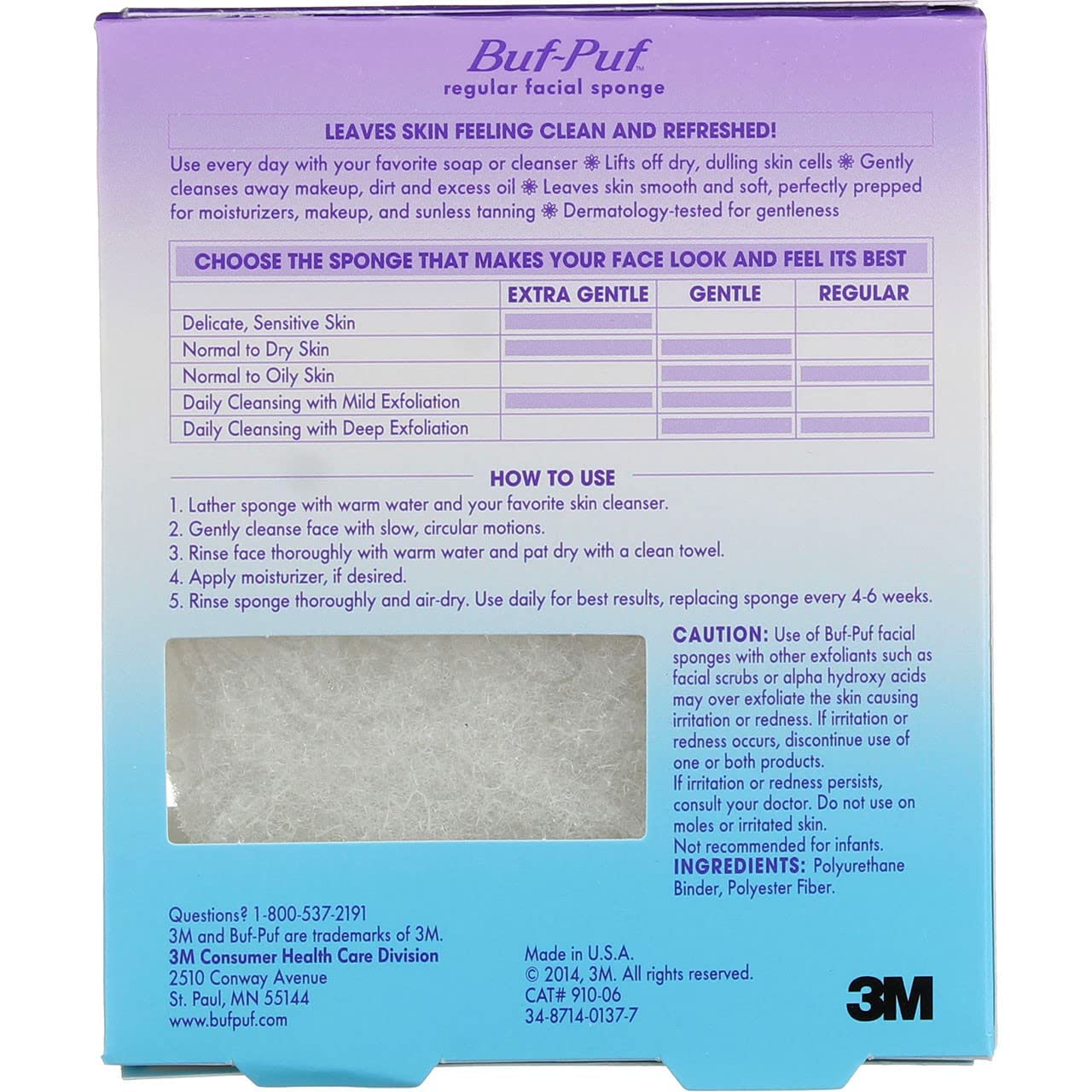 Buf-Puf Facial Sponge (Regular) (3)