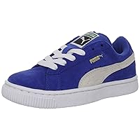 Puma unisex-baby Suede Toddler Shoes, Olympian Blue/White, 4 M US Toddler