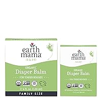 Earth Mama Organic Diaper Balm Multipurpose Baby Ointment Set | EWG Verified, Petroleum & Fragrance Free with Calendula for Sensitive Skin