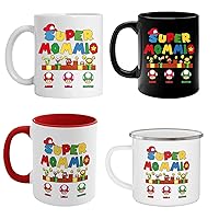 Personalized Super Mommio Mug, Super Mommio Mario, Mothers Day Gifts For Mom, Mothers Day Mug For Mom, Super Mom, Gift For Mom 11oz,15oz Coffee Ceramic Mug,Color Changing Mugs, Accent Mugs,Camping Mug