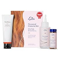 Medium Blonde Strawberry Personal Colorist Kit Hair Color Bundle with Copper Tint Rinse Treatment