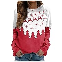 Valentines Shirts for Women, Long Sleeve Winter and Spring 2024 Fashion Loose Fit Dressy Sweatshirts Tops