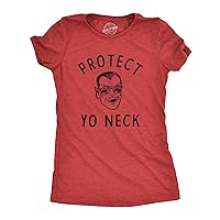 Womens Protect Yo Neck T Shirt Funny Sarcastic Cool Vampire Tee for Ladies