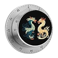 Dragon Kitchen Timer Countdown Cooking Timer Reminder Wind Up Timer for Home Study
