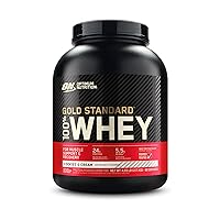 Optimum Nutrition Gold Standard 100% Whey Protein Powder, Cookies & Cream, 5 Pound (Pack of 1) (Packaging May Vary)