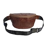 Exotic Hand-made Leather Fanny Pack for Men and Women - Adjustable Waist Bag for Travel, Hiking, Outdoor Activities | Sleek, Stylish & Spacious Hip Pouch