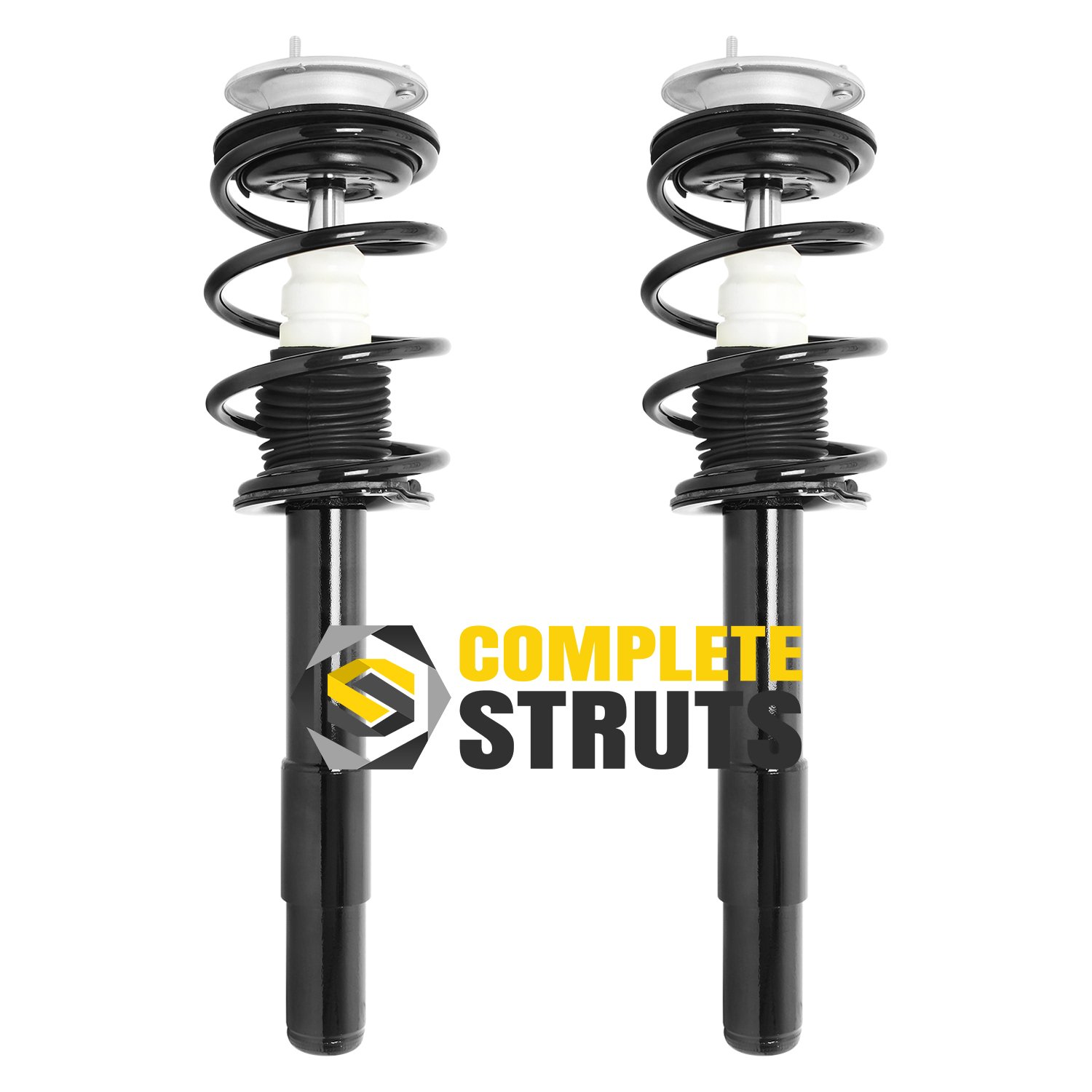 COMPLETESTRUTS Front Quick Complete Strut Assemblies with Coil Springs Replacement for 2004-2007 BMW 530i E60 - Set of 2
