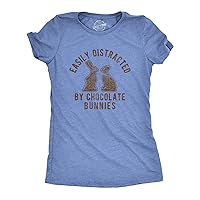 Womens Easter Shirts Funny Easter Candy Tees Chocolate and Candy Shirts for Women