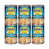 Bush's Best Baked Beans, Blackeye Peas, 15.8 OZ (Pack of 6)