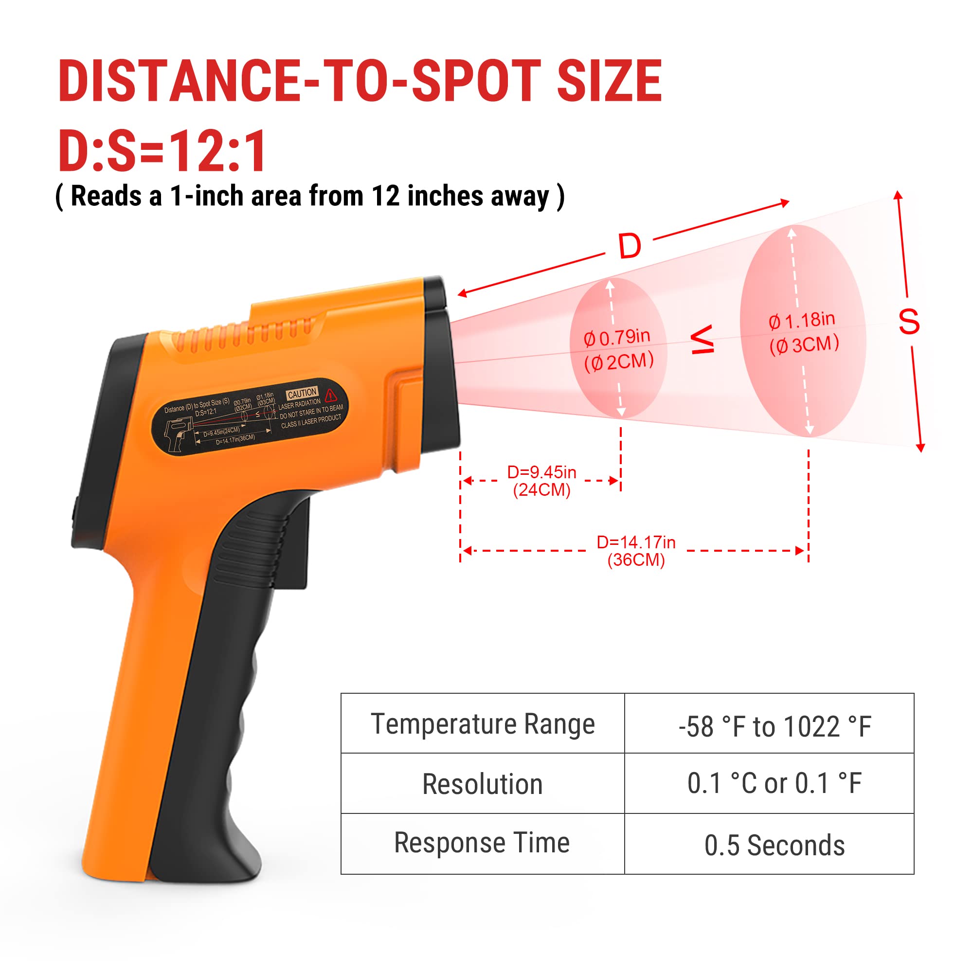 ThermoPro TP510 Waterproof Digital Candy Thermometer+ThermoPro TP30 Digital Infrared Thermometer Gun