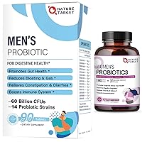 NATURE TARGET Probiotics for Men Digestive Health Probiotics for Women Digestive Health