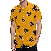 Holy Roman Empire Hawaiian Shirt for Men Short Sleeve Button Down Summer Tee Shirts Tops