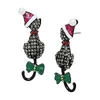 Betsey Johnson Womens Whimsical Christmas Earrings
