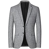 Men's Suit Jacket Casual Button Slim Fit Sport Coat Business Daily Blazer