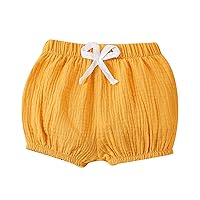 4 Star Infant Baby Girls Boys Solid Spring Summer Ruffle Fashion Shorts Clothes Short Plays for Kids