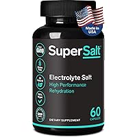 Keto Electrolyte Supplement, Salt Replacement Tablets for Rapid Oral Rehydration & Post Workout Recovery, Magnesium, Zinc, Sodium, Copper | 60 Capsules | Stop Leg Cramps and Restore Energy