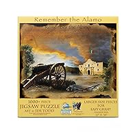 SUNSOUT INC - Remember The Alamo - 1000 pc Large Pieces Jigsaw Puzzle by Artist: Jim Todd - Finished Size 27