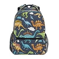 Cartoon Dinosaur Backpack for School Elementary,Kid Bookbag Cartoon Dinosaur Toddler Backpack Kid Back to School Gift,11