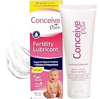 Fertility Lubricant | for Couples Trying to Conceive | Patented Conception Personal Lubricant, Non-Sticky | Key Ingredients and Antioxidants for Sperm Survival | Tube 2.5 Ounce