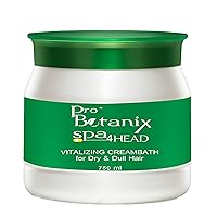Pro Botanix Spa4head Vitalizing Creambath 26.46 Oz (750g) | Organic Hair Cream For Dry and Dull Hair | For All Hair Types